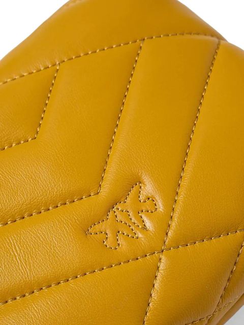 PINKO Love Click cross body bag - Yellow