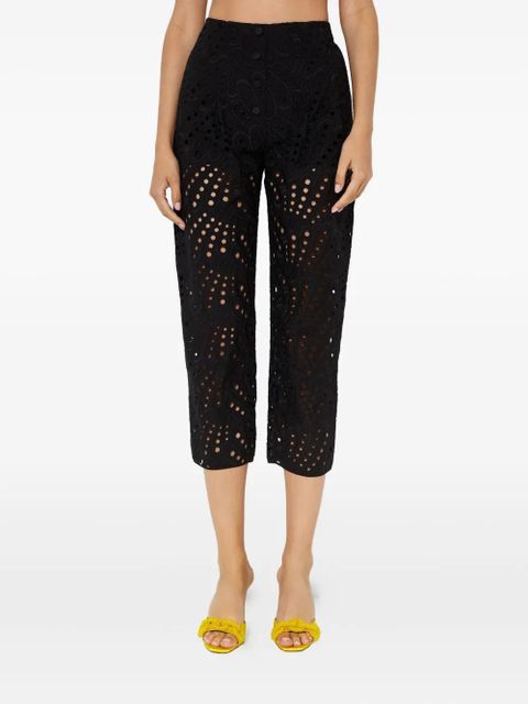 Charo Ruiz Ibiza Simone embroidered trousers - Black - zdjęcie produktu nr 1