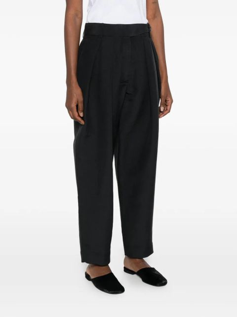 The Row Dyri pleated trousers - Black