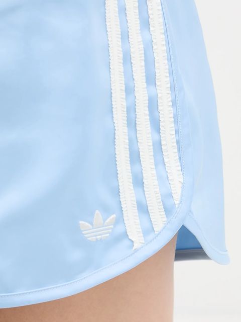 adidas Originals szorty Ruffle Shorts damskie kolor niebieski gładkie high waist KC8817
