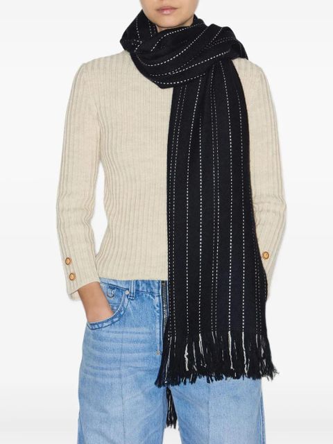 ISABEL MARANT Carlysta scarf - Black - zdjęcie produktu nr 2