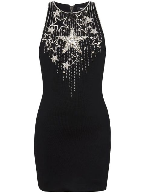 Balmain Falling Stars embroidered minidress - Black - zdjęcie produktu nr 1