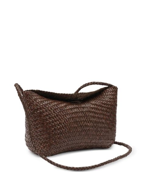 DRAGON DIFFUSION Corsina woven leather shoulder bag - Brown - zdjęcie produktu nr 2