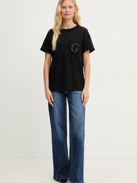 Guess t-shirt damski bawełniany - zdjęcie produktu nr 1