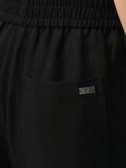 AMI Paris elasticated waist trousers - Black