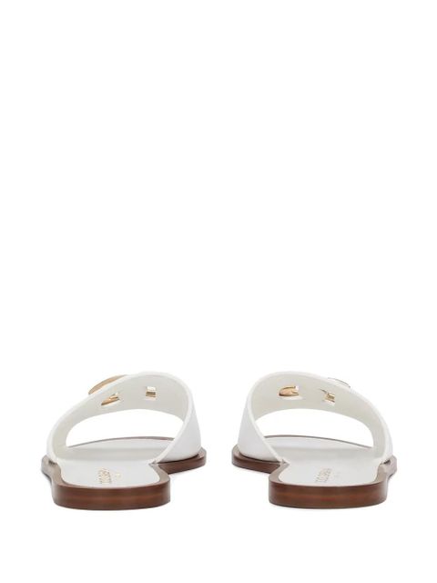 Dolce & Gabbana DG-logo leather sandals - White