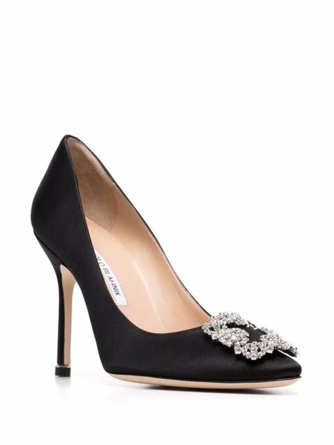 Manolo Blahnik buckle-detail stiletto pumps - Black - zdjęcie produktu nr 2