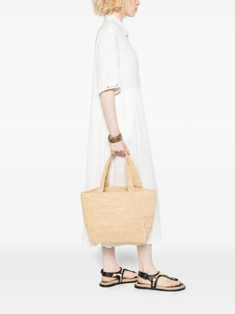 Manebi Zuma raffia palm-tree tote bag - Neutrals - zdjęcie produktu nr 2