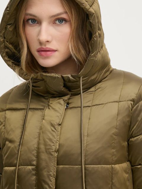 Sisley kurtka damska kolor zielony zimowa 2E3XLN052