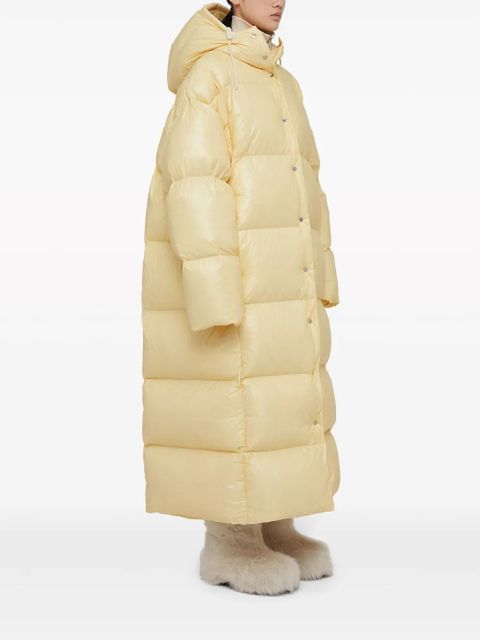 Jil Sander hooded padded parka coat - Neutrals