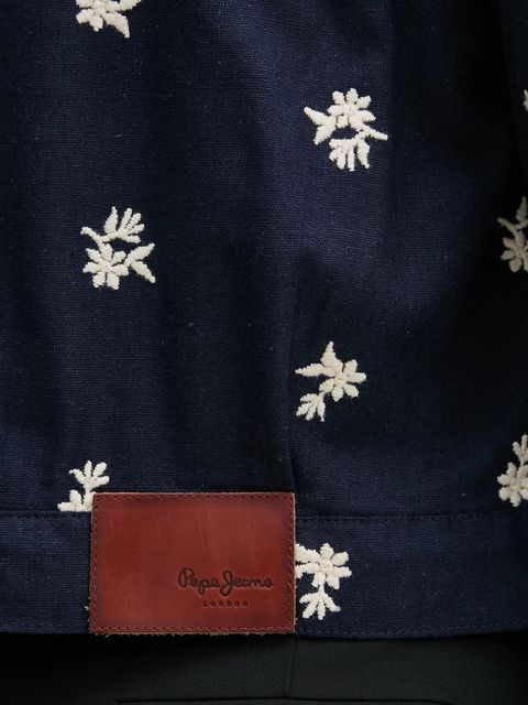 Pepe Jeans kurtka z domieszką lnu GEORGINA