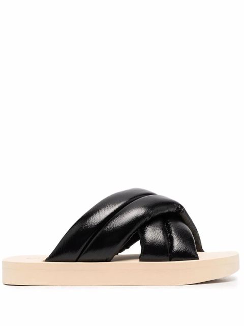 Proenza Schouler crossover slide sandals - Black - zdjęcie produktu nr 1