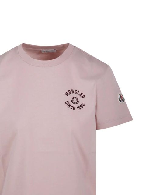 Moncler logo-detail crew-neck T-shirt - Pink