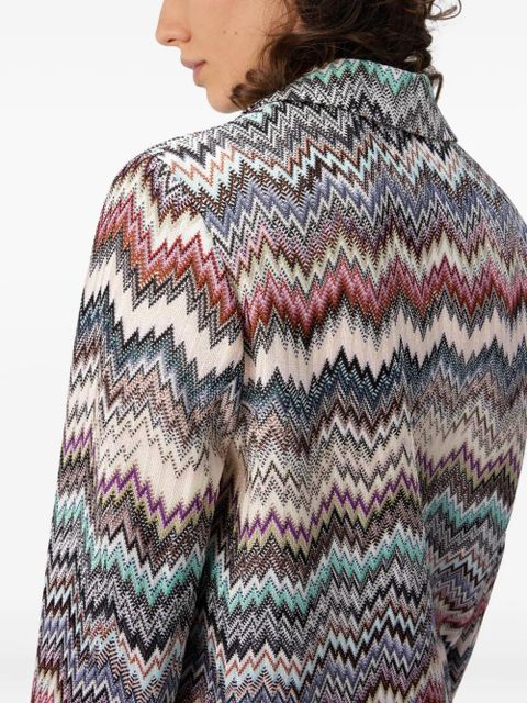 Missoni chevron-pattern blazer - White