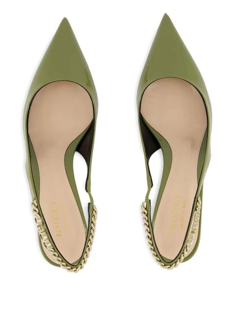 Gucci 45mm Signoria pumps - Green