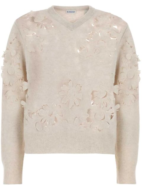 Burberry Cutout Daisy sweater - Neutrals - zdjęcie produktu nr 1