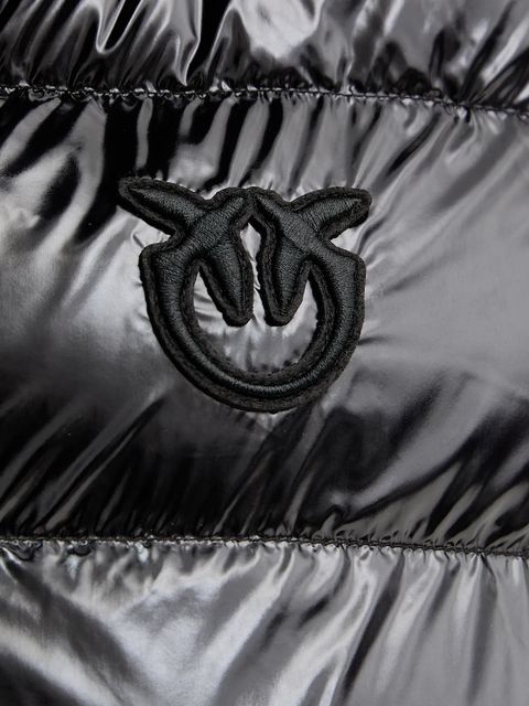 Pinko bezrękawnik kolor czarny zimowy 103825 A2P7