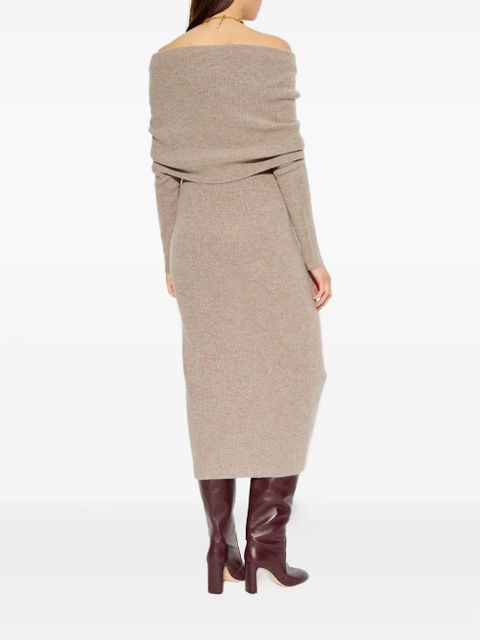 Cult Gaia Carline off-shoulder long-sleeve midi dress - Neutrals - zdjęcie produktu nr 2