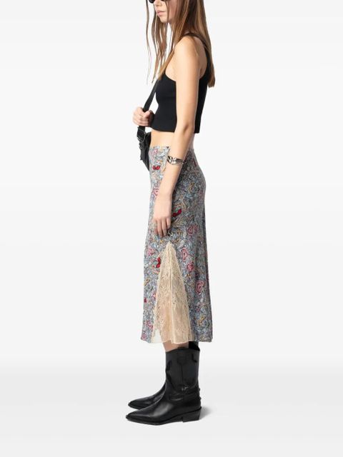 Zadig&Voltaire Jayla midi skirt - Blue