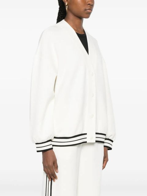 TWINSET striped-trim cardigan - White