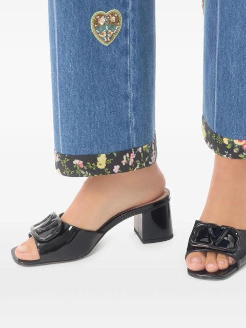 Valentino Garavani 60mm VLogo Signature sandals - Black