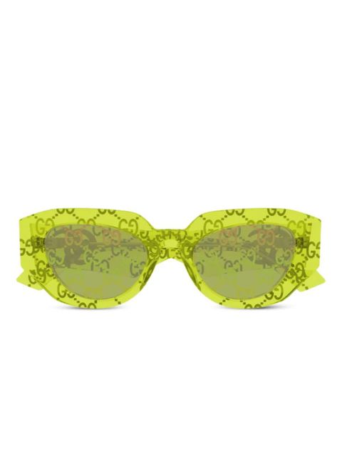 Gucci Eyewear Double G sunglasses - Green - zdjęcie produktu nr 1