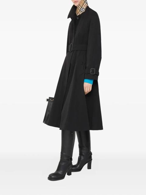 Burberry Ellingham gabardine belted coat - Black - zdjęcie produktu nr 2