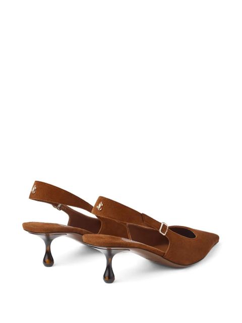 Jimmy Choo 50mm Amel suede pumps - Brown
