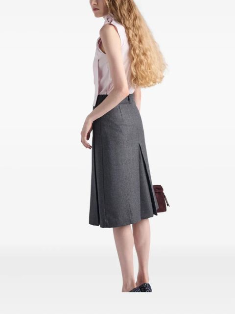 Prada bow-detail high-neck top - Pink