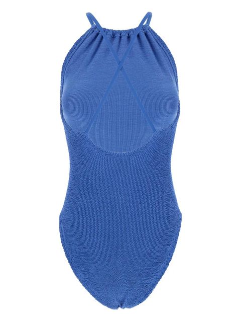 Hunza G textured swimsuit - Blue