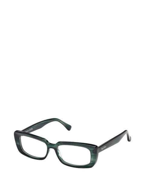Max Mara Eyewear rectangle-frame glasses - Green - zdjęcie produktu nr 2