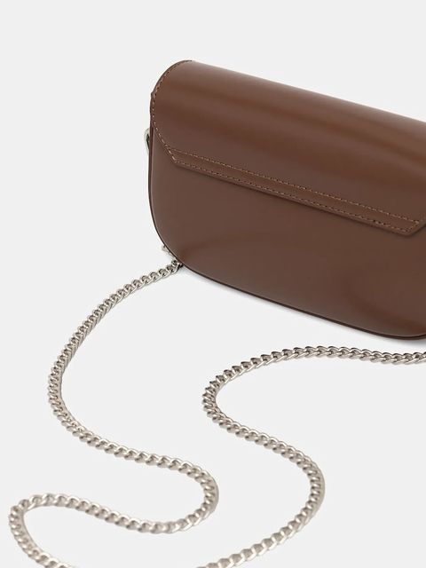 Answear.LAB torebka skórzana kolor brązowy