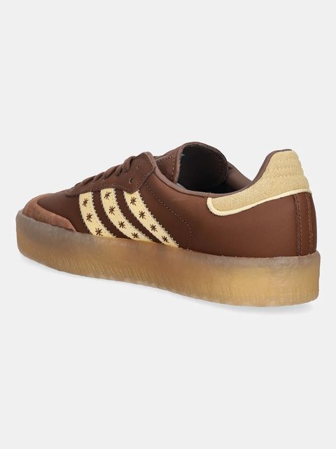 adidas Originals sneakersy skórzane Sambae W damskie kolor brązowy JS3958