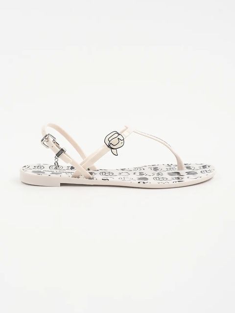 Karl Lagerfeld sandały JELLY NFT damskie kolor beżowy KL80002G - zdjęcie produktu nr 1