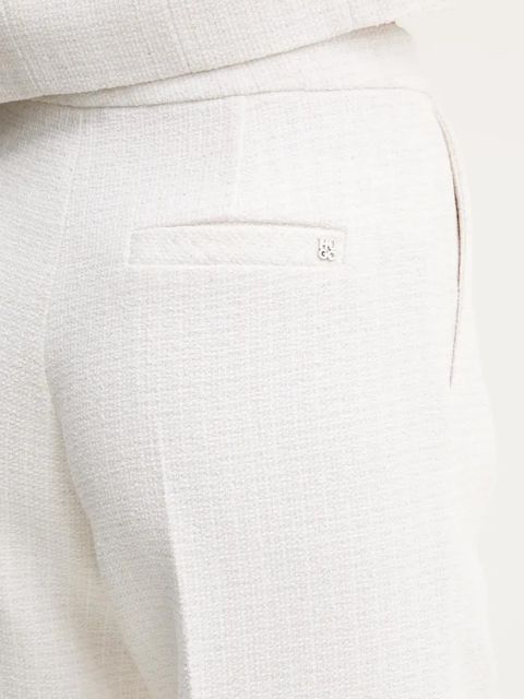 HUGO spodnie damskie kolor beżowy proste high waist 50538128