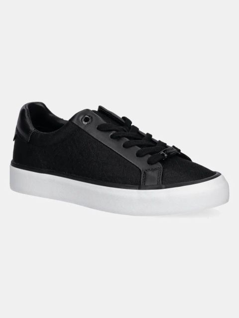 Calvin Klein sneakersy VULC LACE UP - JACQ damskie kolor czarny HW0HW02412