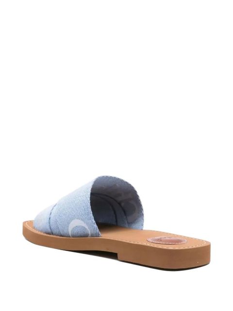 Chloé woody slides - Blue
