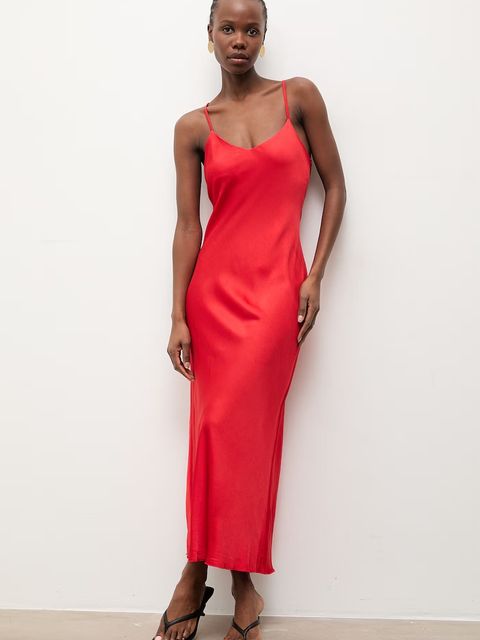 Answear.LAB sukienka bieliźniana z wiskozy - zdjęcie produktu nr 1