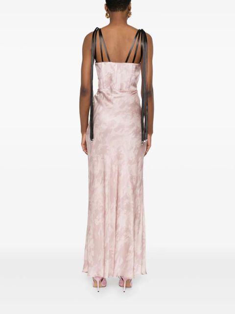 PINKO x Patrick McDowell satin maxi dress