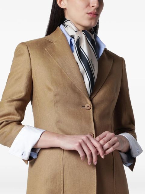 Max Mara striped scarf - Neutrals