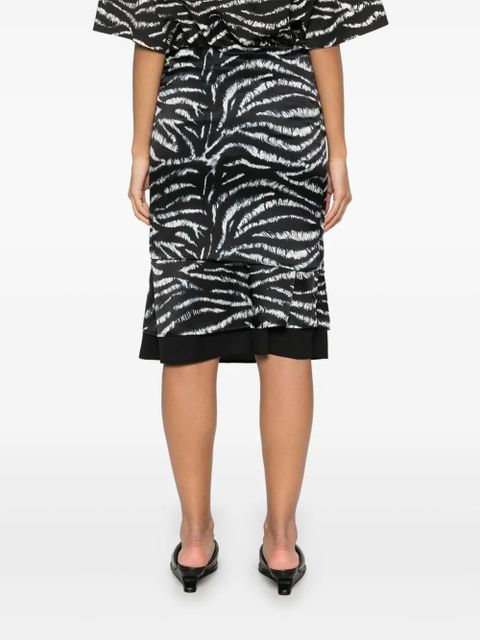 The Attico layered skirt - Black