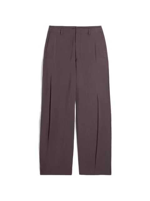 LEMAIRE belt-loop pleated trousers - Brown - zdjęcie produktu nr 1