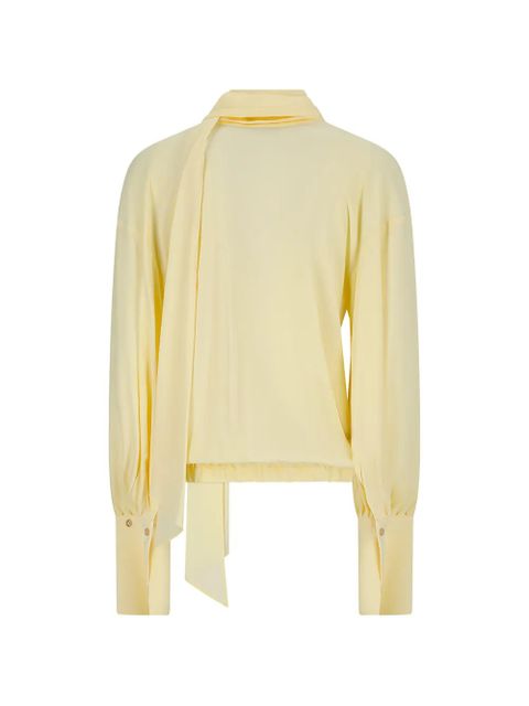 Blumarine tie-neck blouse - Yellow - zdjęcie produktu nr 2