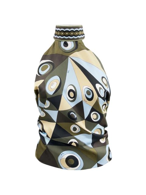 PUCCI geometric-print twill top - Green - zdjęcie produktu nr 1