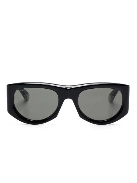 Gucci Eyewear geometric-frame sunglasses - Black - zdjęcie produktu nr 1