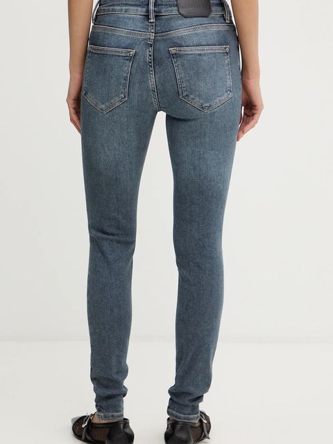 AllSaints jeansy MILLER damskie kolor niebieski W023ED