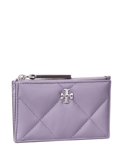 Tory Burch Kira diamond quilt zip card case - Purple - zdjęcie produktu nr 2