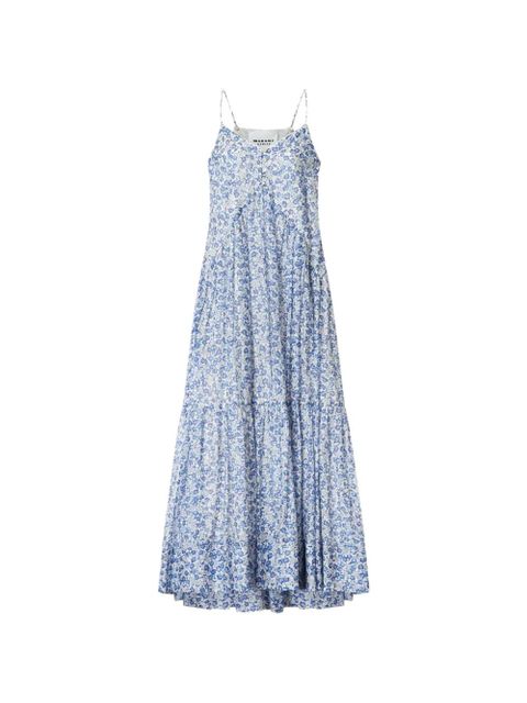 MARANT ÉTOILE Sabba floral tiered dress - Blue - zdjęcie produktu nr 1