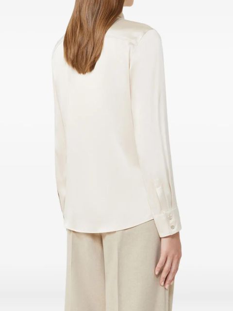 Max Mara silk long-sleeve shirt - Neutrals