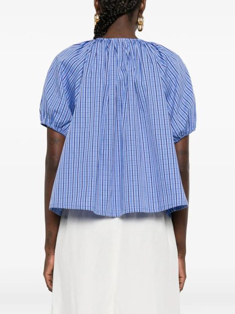 Faithfull the Brand Alexis gathered blouse - Blue